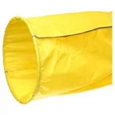 Тоннель для эстафет, длина 3,5 м, 2 обруча d=75 см, цвет желтый./В упаковке шт: 1
