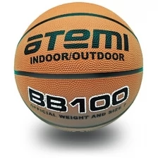 Мяч ATEMI баскетбольный, размер 5, резина, 8 панелей, BB100