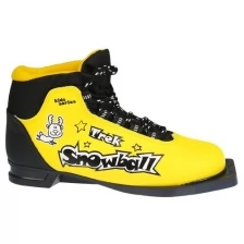Ботинки лыжные Trek Snowball NN75 ИК, желтый, лого черный, размер 33