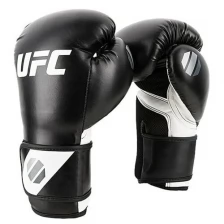 Боксерские перчатки UFC Перчатки UFC тренировочные для спаринга 12 унций Black